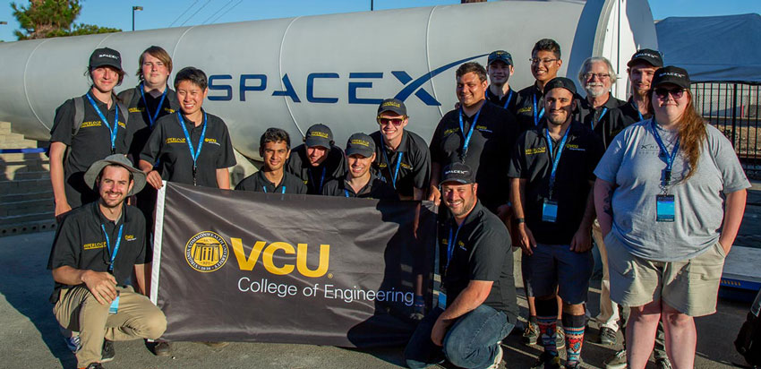 Hyperloop at VCU team at the conclusion of the SpaceX competition.