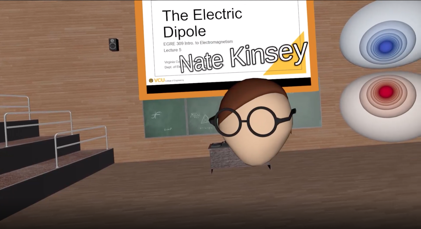 Virtual reality simulation of Nate Kinsey, Ph.D.